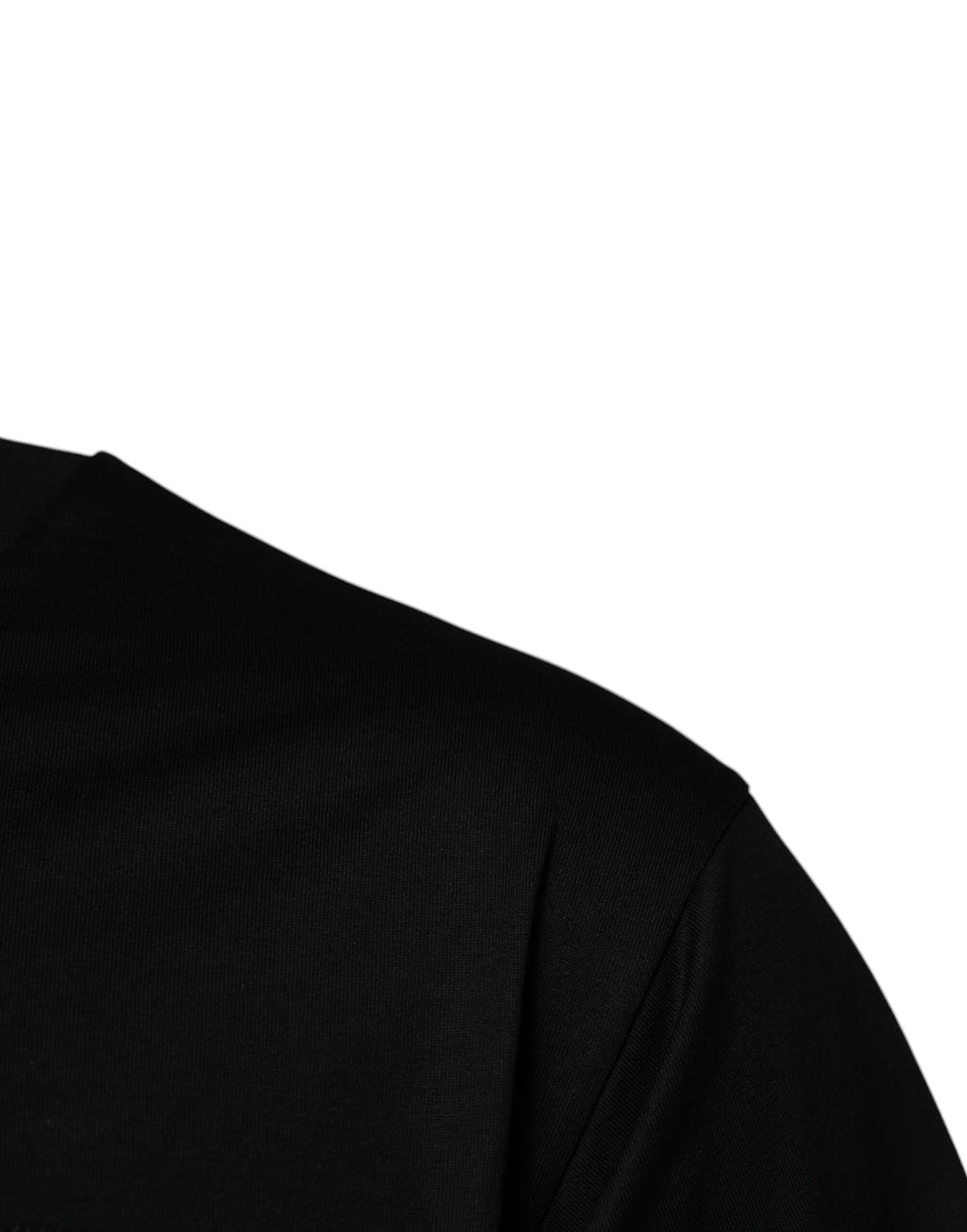 T-Shirt aus Baumwolle mit Rundhalsausschnitt und schwarzem Logo-Patch