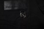 T-Shirt aus Baumwolle mit Rundhalsausschnitt und schwarzem Logo-Patch