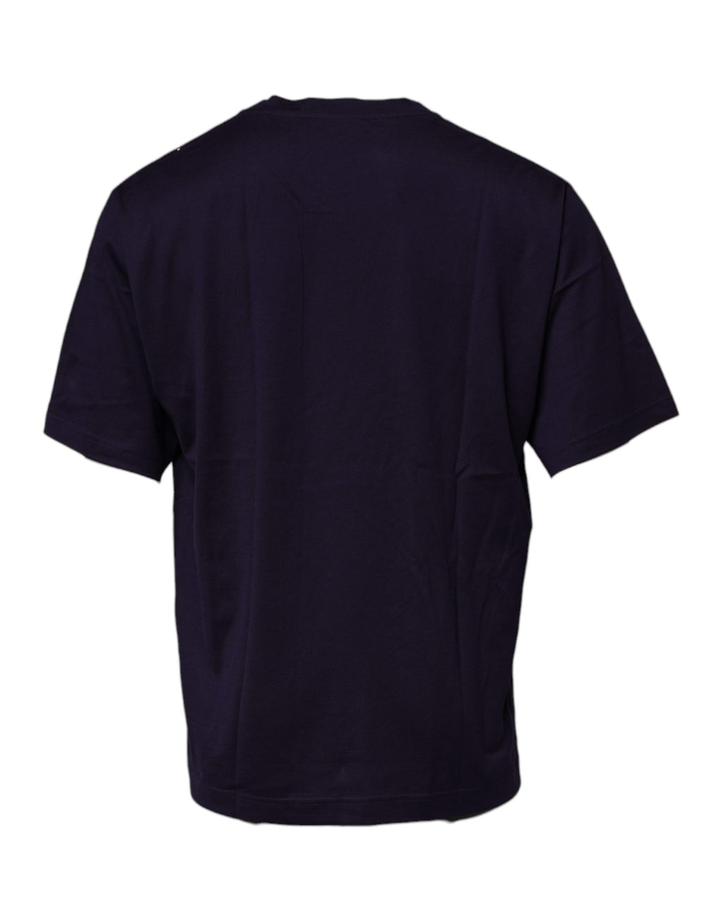Marineblaues T-Shirt aus Baumwolle mit DG-Logo und Rundhalsausschnitt
