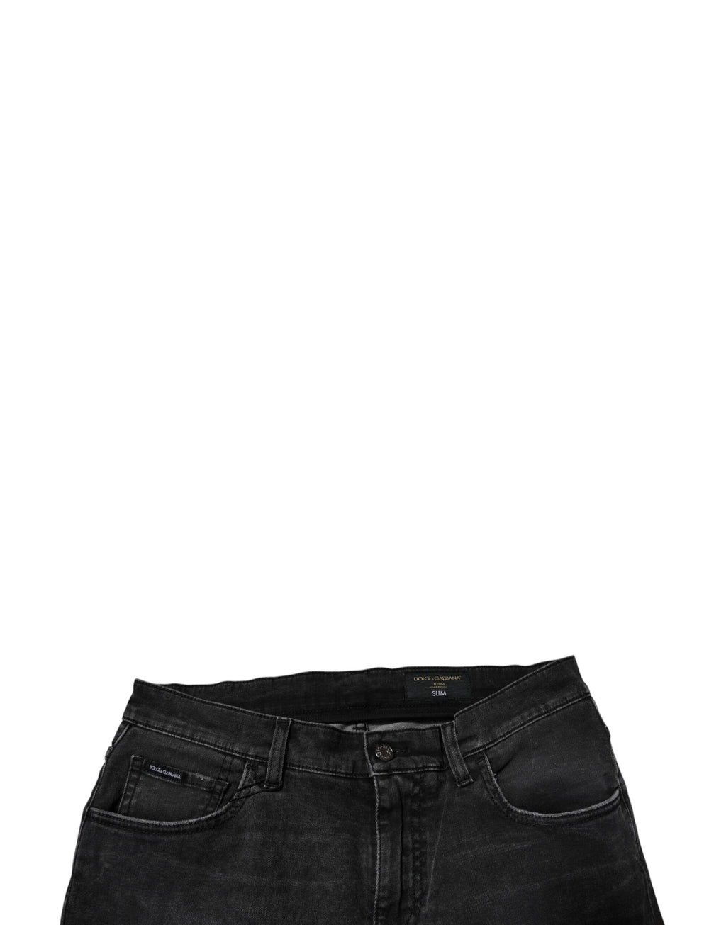 Schwarze Baumwoll-Stretch-Skinny-Jeans für Herren