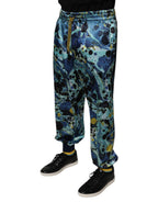 Multicolor Marmor Print Jogger Herren Sweatpants Hose