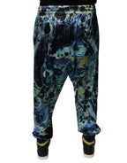Multicolor Marmor Print Jogger Herren Sweatpants Hose