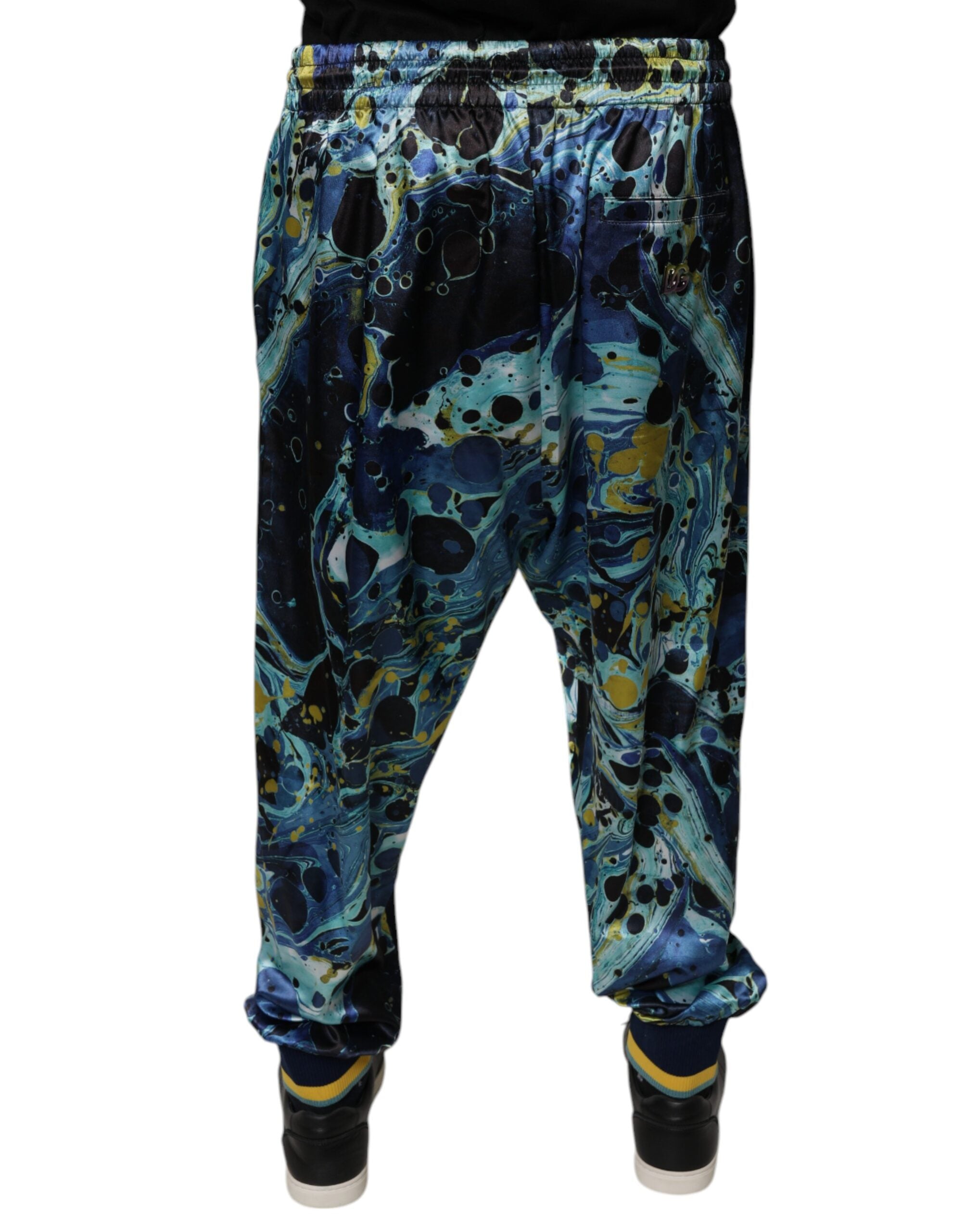 Multicolor Marmor Print Jogger Herren Sweatpants Hose
