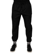 Black Cotton Men's Jogger Sweatpants
