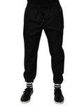 Black Cotton Men's Jogger Sweatpants