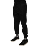 Black Cotton Men's Jogger Sweatpants