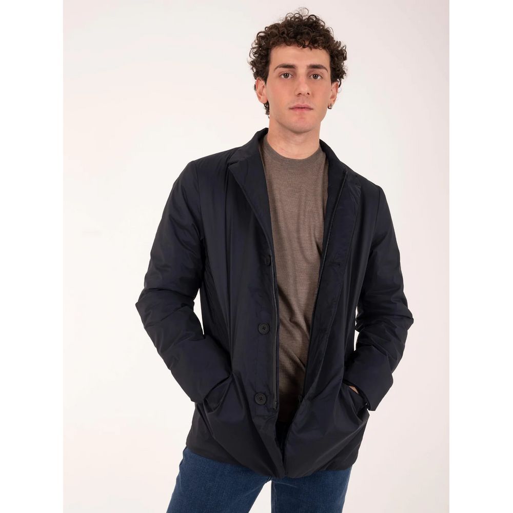 Blue Polyester Coat