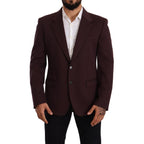Purple Cotton Blazer