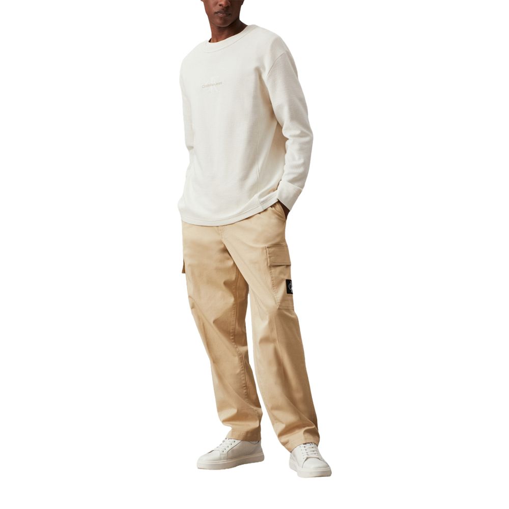 Beige Cargohose aus Baumwolle