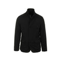 Schwarzer Polyester-Mantel
