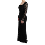 Black Cotton Cocktail Dress