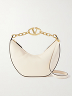 Schultertasche Hobo Vlogo aus Elfenbeinleder klein