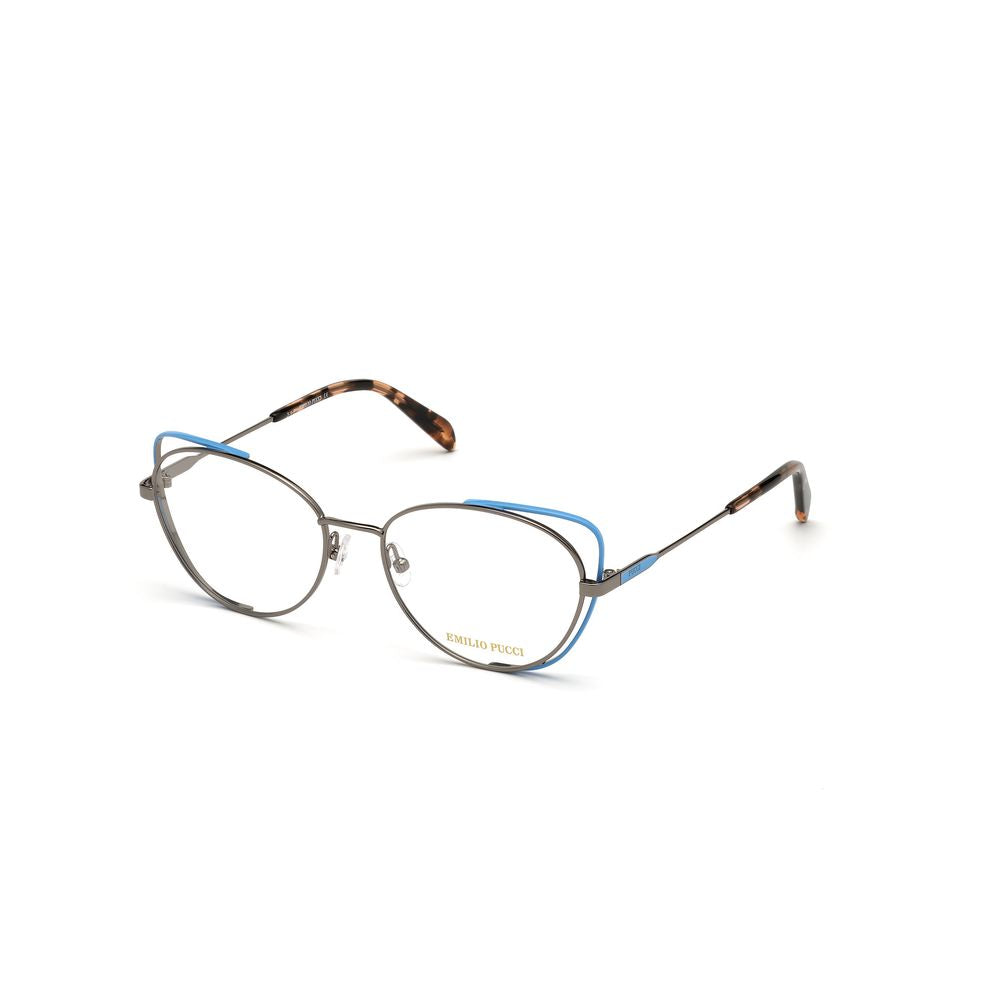 Brille mit grauem Metallgestell