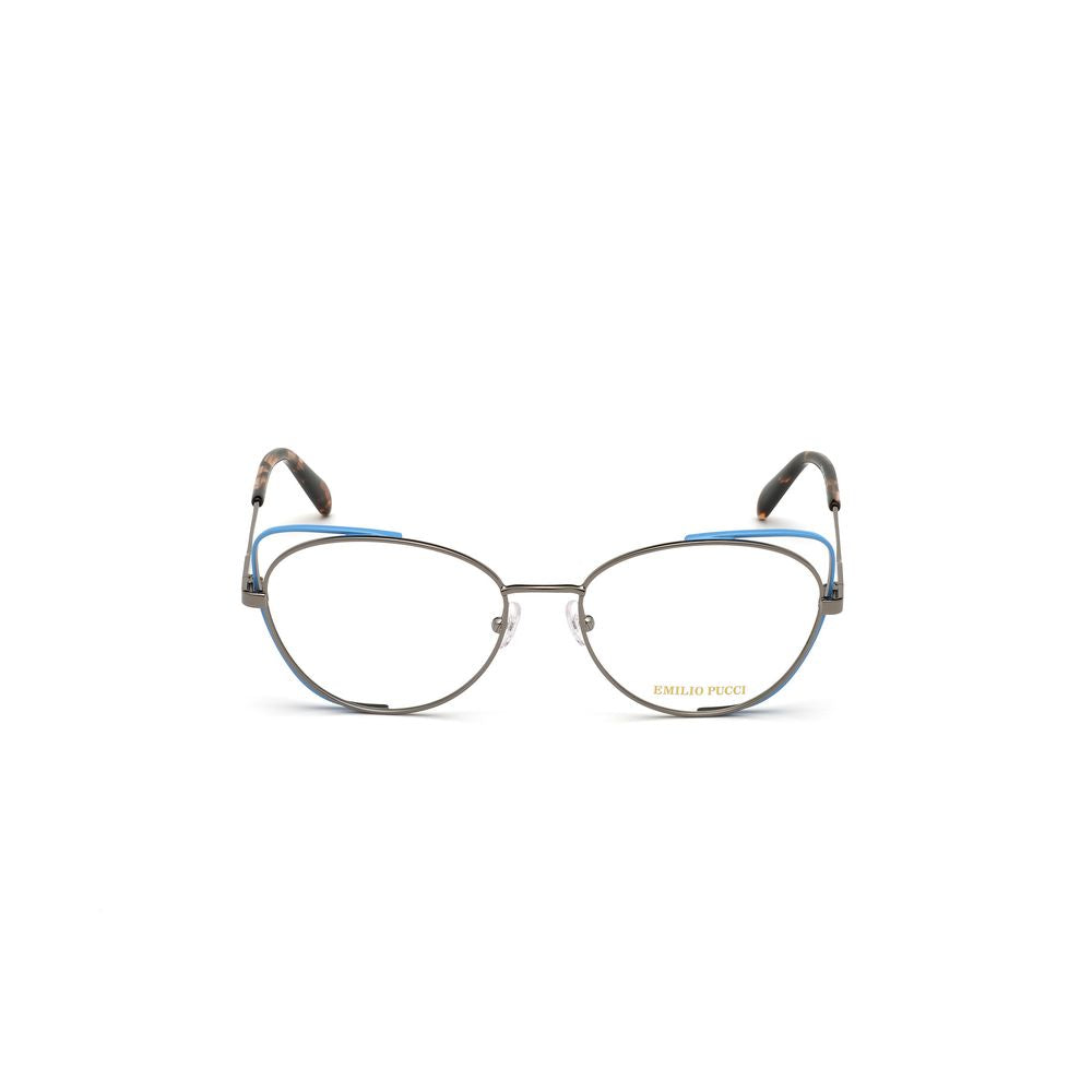Brille mit grauem Metallgestell