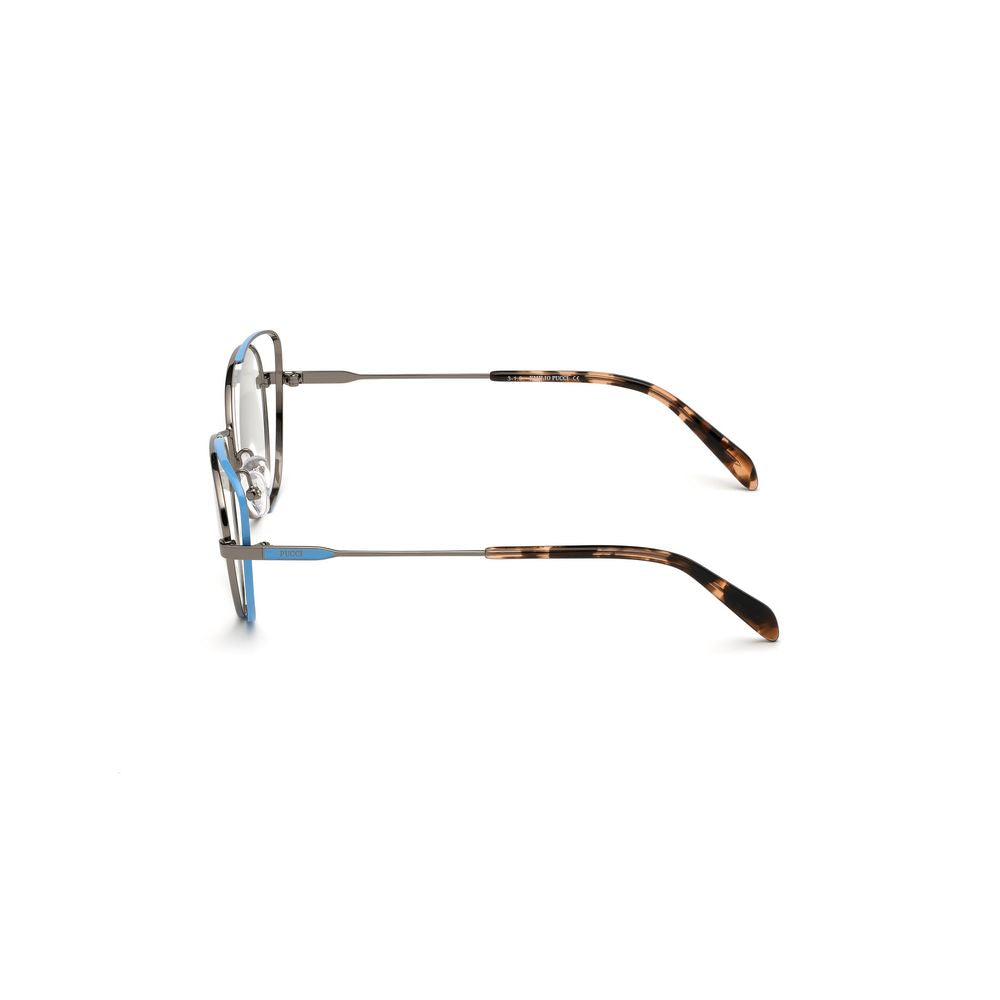 Brille mit grauem Metallgestell