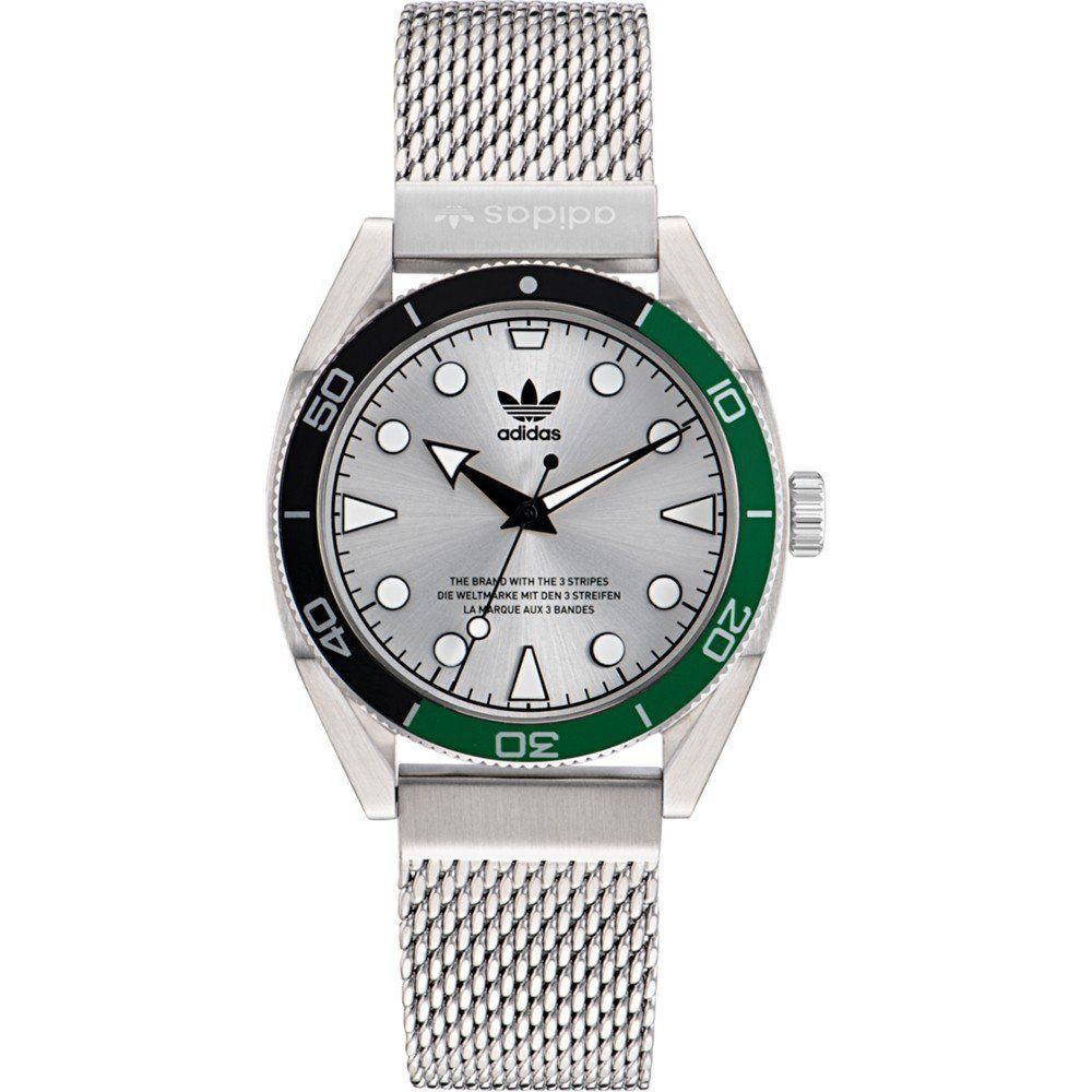 Graue Edelstahl-Kleideruhr