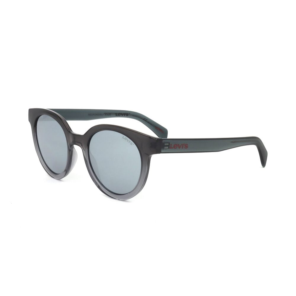 Sonnenbrille aus grauem Metall