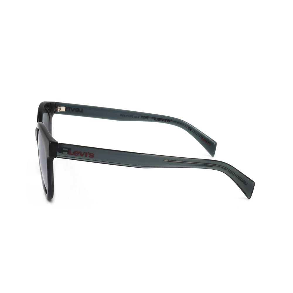 Sonnenbrille aus grauem Metall