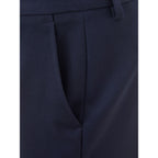 Blaue Wollhose