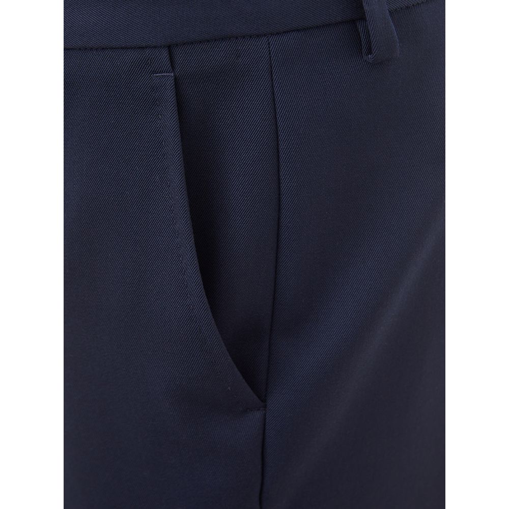 Blaue Wollhose