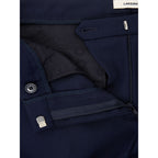 Blaue Wollhose