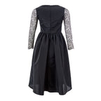 Black Polyester Cocktail Dress