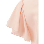 Pink Acetate Casual Dress