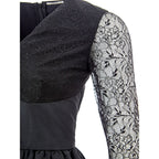 Black Polyester Cocktail Dress