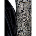 Black Polyester Cocktail Dress