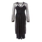 Black Nylon Casual Dress