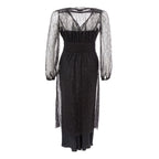 Black Nylon Casual Dress