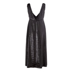 Black Polyester Cocktail Dress