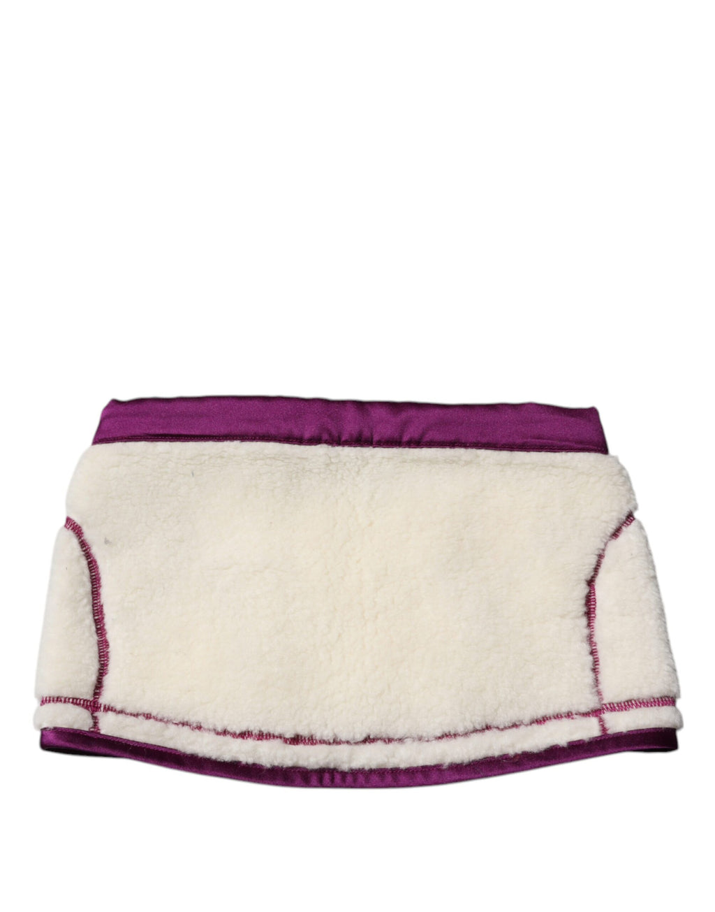 Weiß Lila Kaschmir Fleece Nackenwärmer Schal