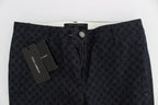 Polka Dot Slim Capri Jeans