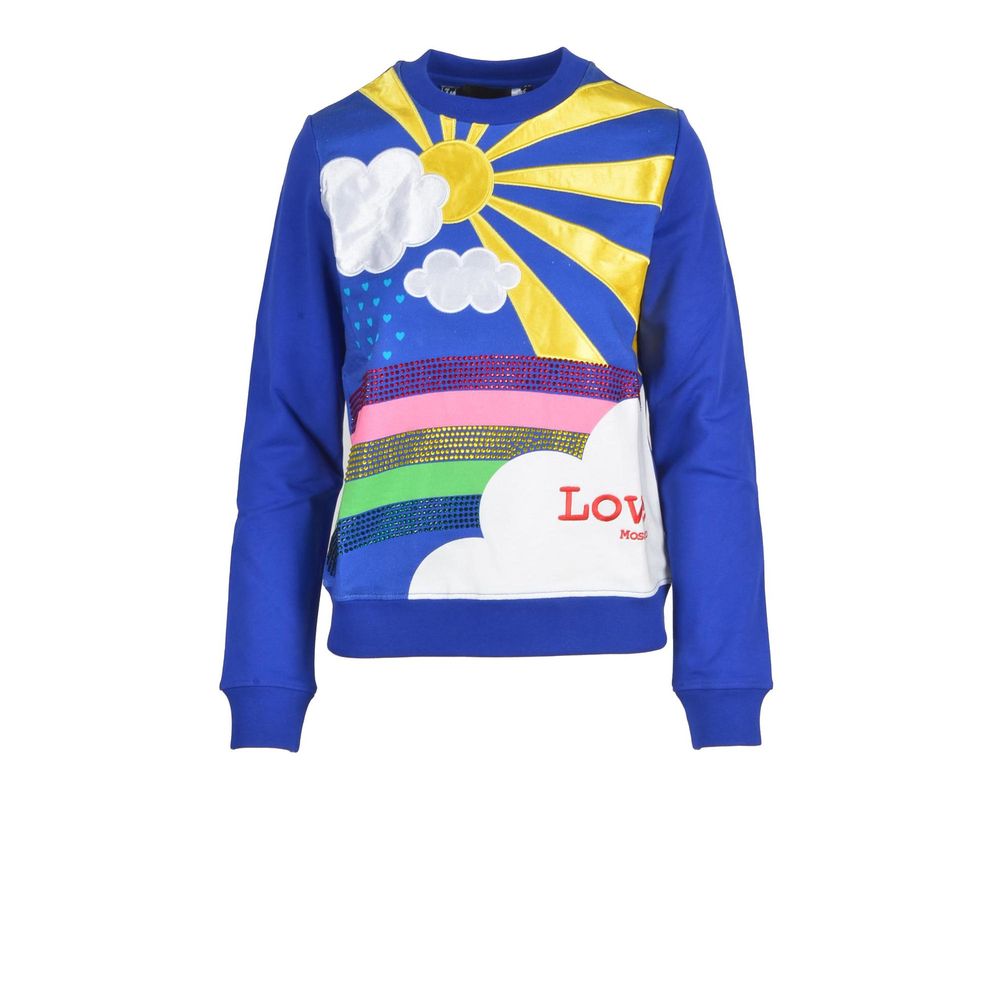 Blue Cotton Sweatshirt