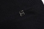 Black Wool Whole Head Wrap Balaclava Hat