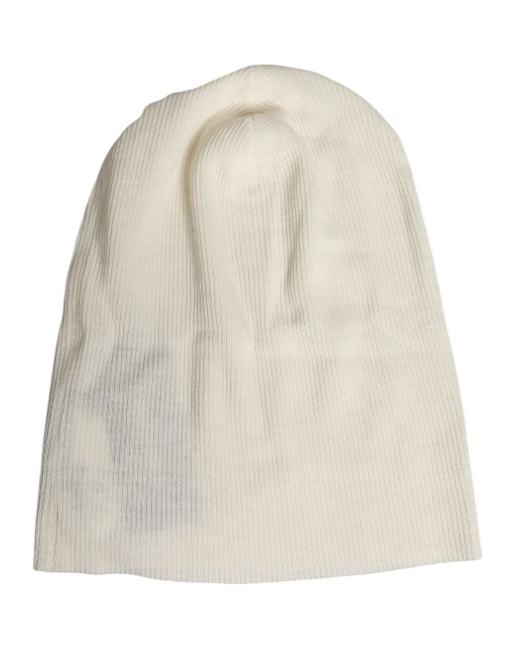 Beige Beanie-Mütze aus Wollmischung