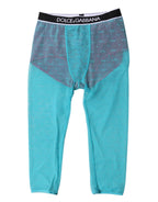Blue Fuchsia Logo Lingerie Cropped Underwear