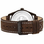 Braune Lederarmbanduhr