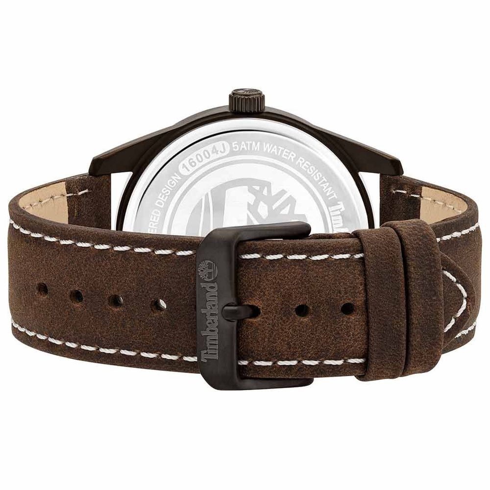 Braune Lederarmbanduhr