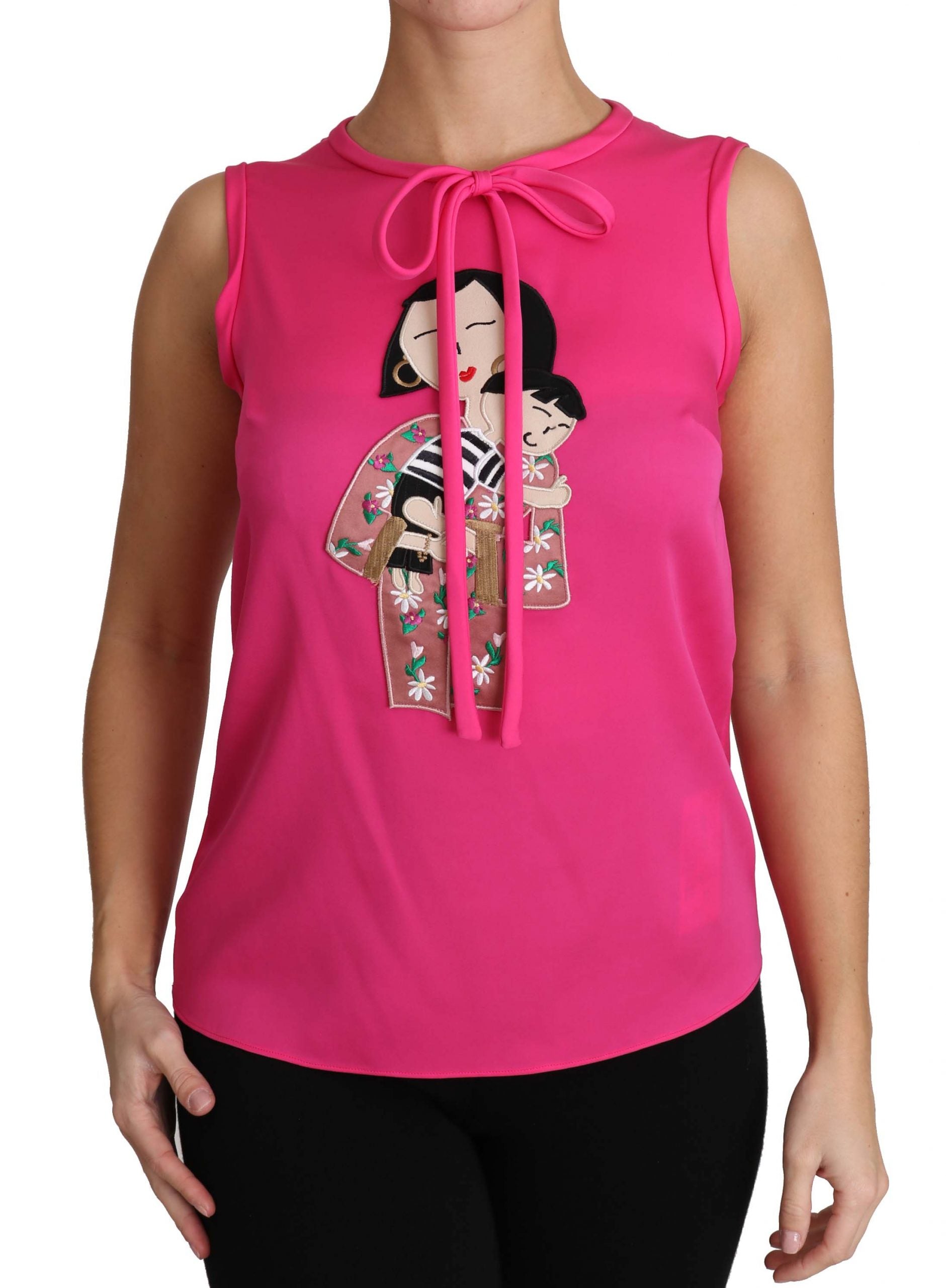 Pink Family Seiden-Tanktop Mama Bluse Top Shirt