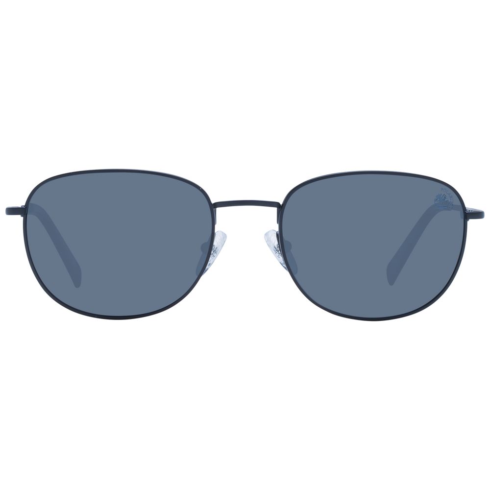 Schwarze Metallsonnenbrille