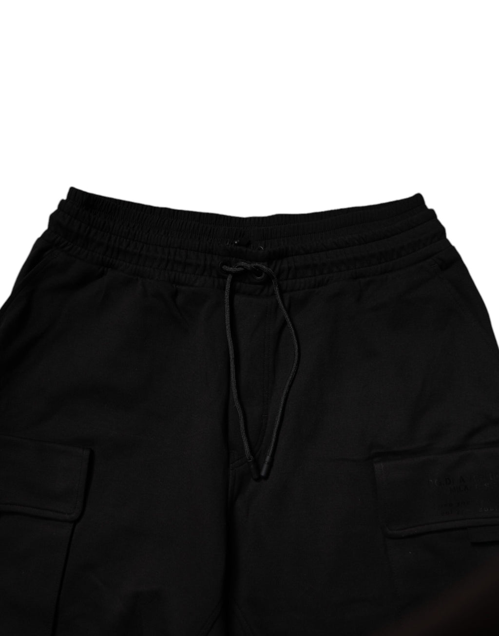 Schwarze Cargo Jogger Sweathose für Herren aus Baumwolle