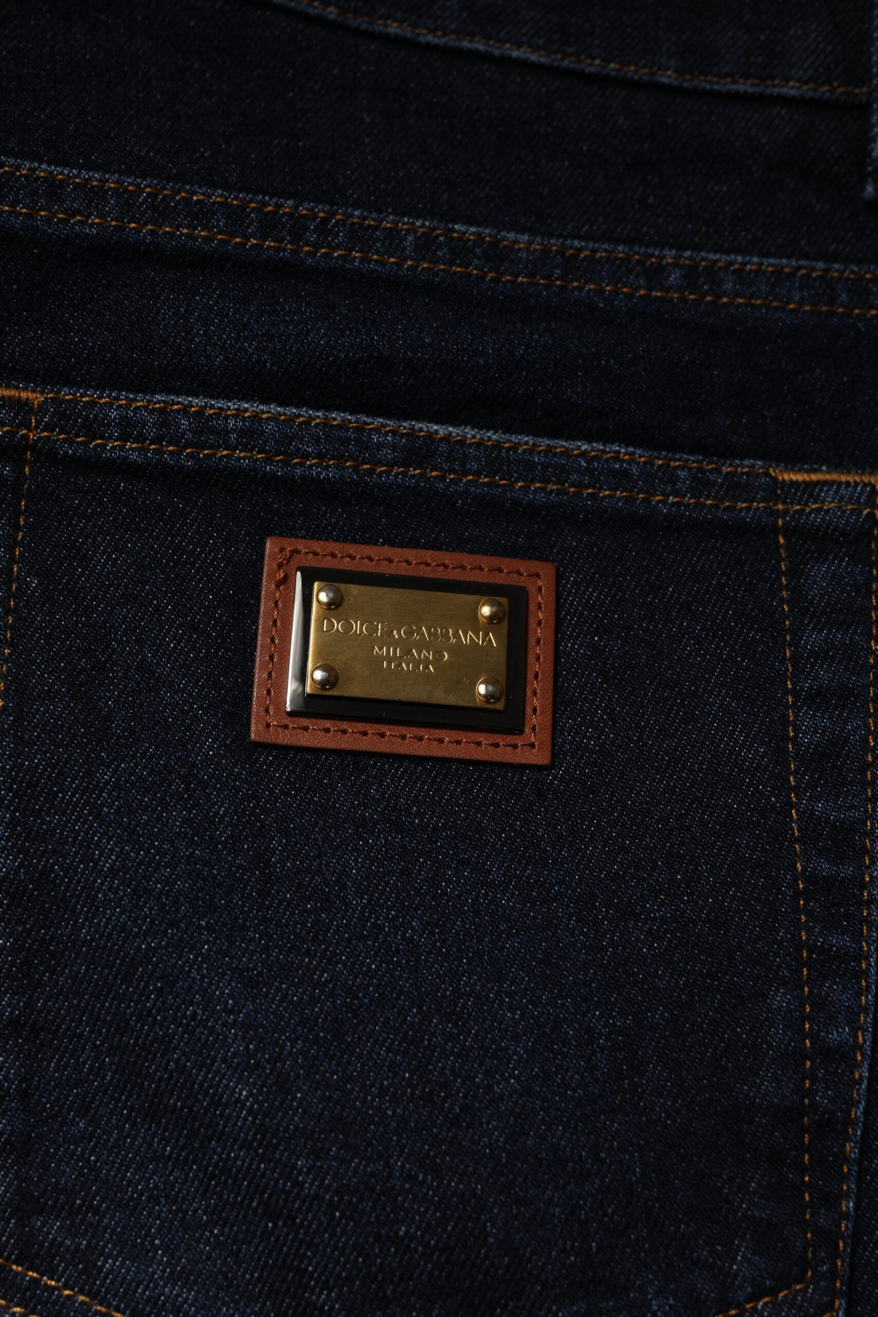 Dunkelblaue Stretch-Skinny-Jeans aus Baumwolle