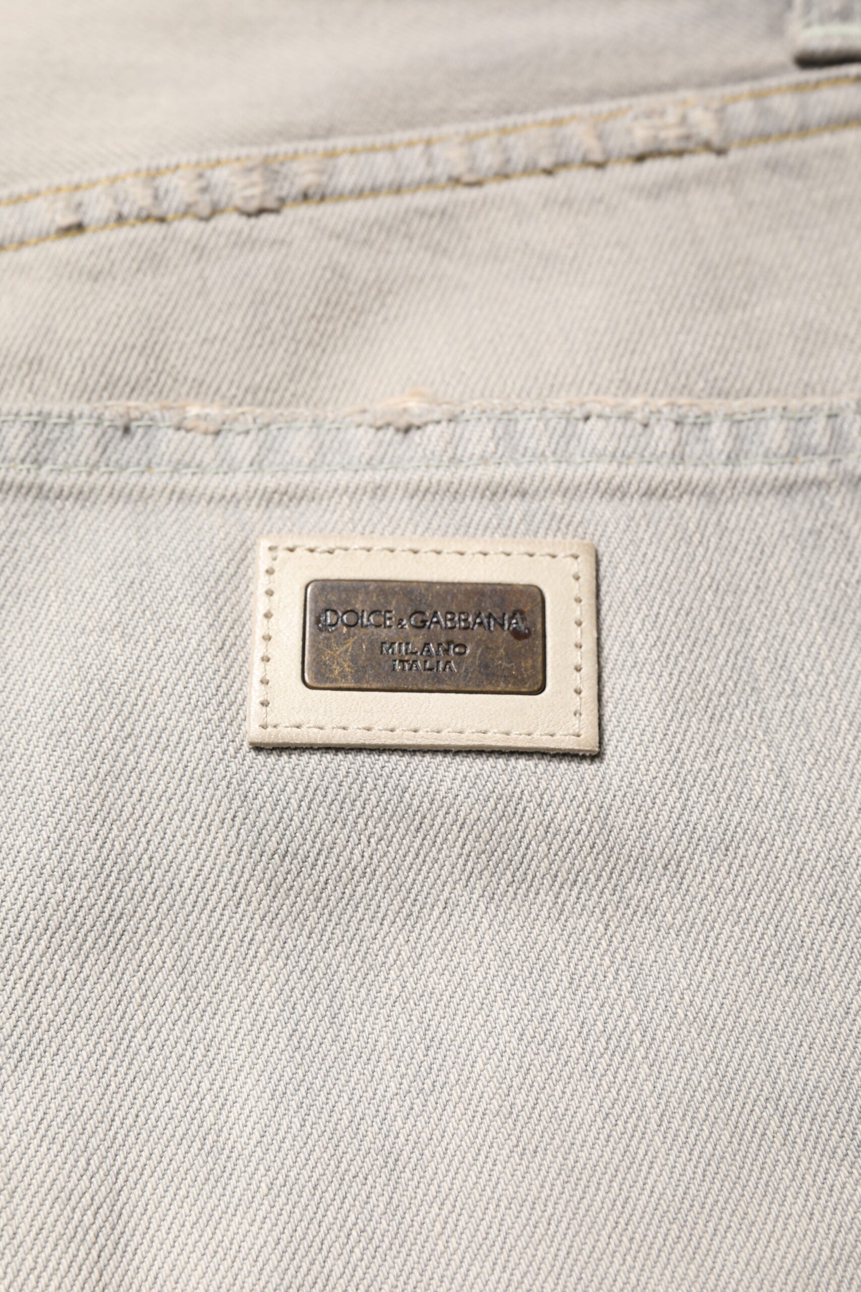 Helle graue Skinny Jeans aus Baumwolle