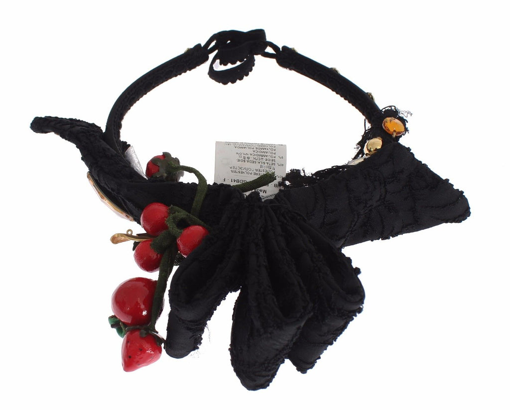 Diadem Stirnband Tiara Beere Frucht Kristall Schleife Haar