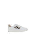 Weiße Kalbsleder Bos Taurus Low Top Sneakers