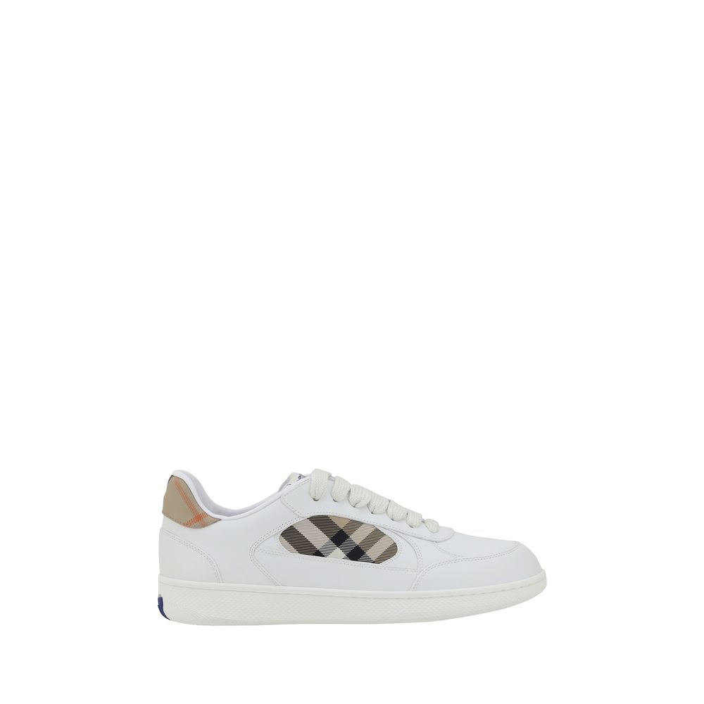Weiße Kalbsleder Bos Taurus Low Top Sneakers