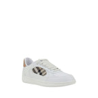 Weiße Kalbsleder Bos Taurus Low Top Sneakers