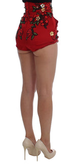Rote Seidenrosen Sizilien Shorts